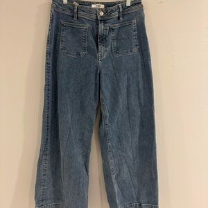 Mavi Paloma Marine patch pocket high waist wide leg jeans